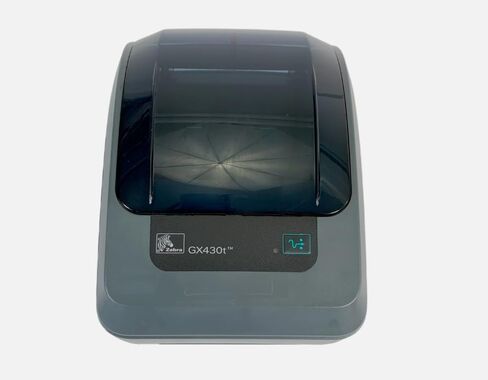 زيبرا GX430T طابعة باركود نقل حراري 300 نقطة في البوصة USB LAN GX43-102410-000 حزمة مع محول التيار المتردد والكابلات (متجددة) in Saudi Arabia