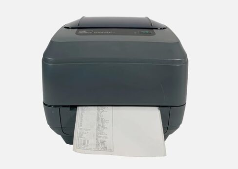 زيبرا GX430T طابعة باركود نقل حراري 300 نقطة في البوصة USB LAN GX43-102410-000 حزمة مع محول التيار المتردد والكابلات (متجددة) in Saudi Arabia
