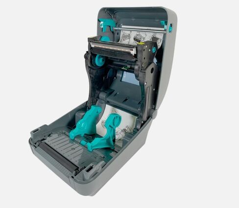زيبرا GX430T طابعة باركود نقل حراري 300 نقطة في البوصة USB LAN GX43-102410-000 حزمة مع محول التيار المتردد والكابلات (متجددة) in Saudi Arabia