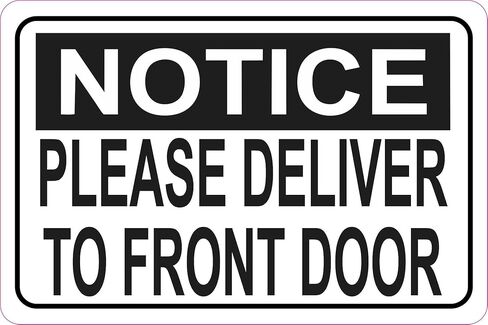 StickerTalk Please Deliver to Front Door Magnet, 6 inches by 4 inches in Saudi Arabia
