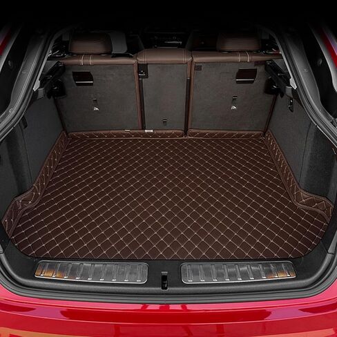 Car Trunk Mat for Cadillac SRX 2010 2011 2012 2013 2014 2015 2016, Custom Fit PU Leather Cargo Liner, All-Weather Protection Waterproof Rear Trunk Liner Protector, Auto Interior Accessories in Saudi Arabia