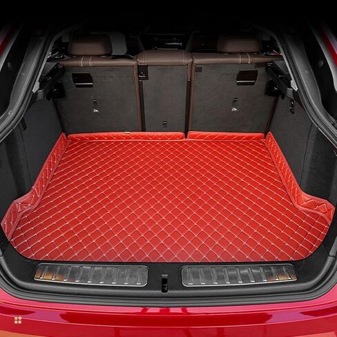 Car Trunk Mat for Cadillac SRX 2010 2011 2012 2013 2014 2015 2016, Custom Fit PU Leather Cargo Liner, All-Weather Protection Waterproof Rear Trunk Liner Protector, Auto Interior Accessories in Saudi Arabia