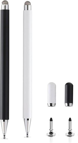 2-in-1 Stylus Pen for Samsung Galaxy Tab A11/A11+/A9+/A9/A8/A8 Plus/A7/A7 Lite, Stylus for iPad Pro/iPhone/Fire HD/Surface Tables All Touch Devices (Black) in Saudi Arabia