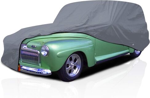 غطاء سيارة مناسب شبه مخصص لسيارة Volkswagen Squareback 1967-1972 Squareback Hatchback VW 1500 1600 5 طبقات تغطية كاملة لجميع الأحوال الجوية مع أشرطة إبزيم قابلة للتعديل وواقي مسامي in Saudi Arabia