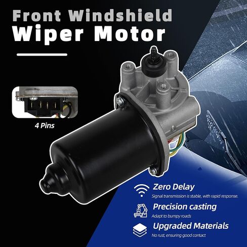 Front Windshield Wiper Motor 55155043 Compatible with Dodge Ram 1500 2500 3500 1994-1996, Dakota Dynasty, Chrysler Shadow Spirit, Plymouth Acclaim Replace OE WPM387 4584260 4389131 in Kuwait