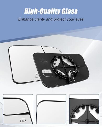 Right Side Rear View Mirror Glass Fit for Ford Edge Lincoln MKX 2007 2008 2009 2010, Heated Rearview Mirror Replace 9T4Z17K707B, Right Passenger Side in Saudi Arabia