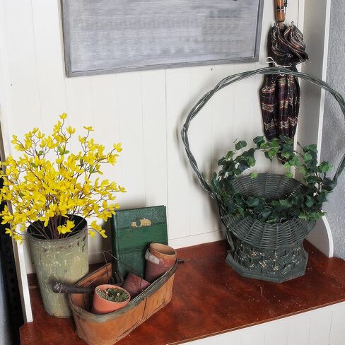 6 Pcs Artificial Forsythia Branches Silk Yellow Flowers Faux Forsythia Branches Fake Spring Flowers Stems for Decoration Indoor Outdoor Wedding Home Yard Cemetery Dining Table Vase Party in Saudi Arabia
