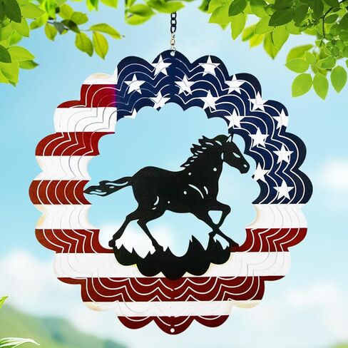 Bigfoot Metal Wind Spinners Funny Bigfoot Gifts Sasquatch Gifts for Men Women, 12 Inch Hanging Garden Decor for Outside Bigfoot Americana Flag Decor July 4th Decorations Outdoor for Garden, Yard in Saudi Arabia