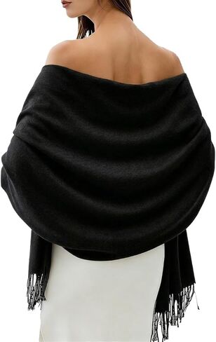 Women's Cashmere Shawl Wrap for Evening Dresses Wedding, Soft Blanket Scarf, Bridesmaid & Women's Day Gift in Saudi Arabia