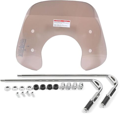 Motorcycle Adjustable Brown ABS Material 13.8x16.9in Fit for GTS300 Primavera150 Spring Sprint150 with Mounting Accessories in Kuwait