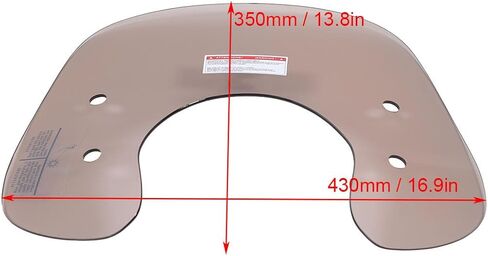 Motorcycle Adjustable Brown ABS Material 13.8x16.9in Fit for GTS300 Primavera150 Spring Sprint150 with Mounting Accessories in Kuwait