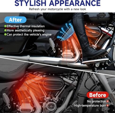عاكسات هواء متوسطة الإطار للحرارة والرياح متوافقة مع موديلات Harley Davidson Touring 2009-2023 | لـ Road Glide وStreet Glide وRoad King | ملحقات الدراجات النارية ما بعد البيع in Kuwait