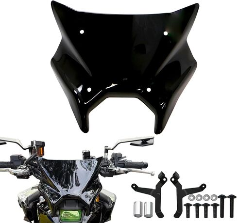 Windshield Windscreen for MT-09 2024 MT09 SP MT 09 2024 2025 Motorcycle Accessories Shield Deflectors Windshield (Black) in Kuwait