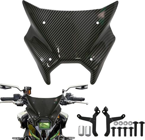 الزجاج الأمامي لـ MT-09 2024 MT09 SP MT 09 2024 2025 ملحقات الدراجات النارية درع منحرف للزجاج الأمامي (أسود) in Kuwait