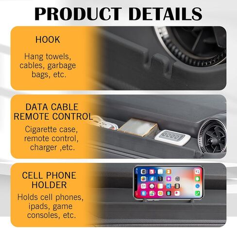 منظم لوحة القيادة من السيليكون من جانب الركاب لعام 2024 2025 تويوتا لاند كروزر 250 و1958 برادو LC250 J250، ملحقات داخلية للسيارة غير قابلة للانزلاق، لوازم ضبط صندوق تخزين مزخرف in Kuwait