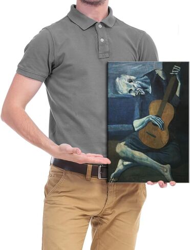 Wieco Art Canvas Prints The Old Guitarist by Pablo Picasso Abstract Canvas Wall Art for Wall Decor and Home Office Decorations in Saudi Arabia