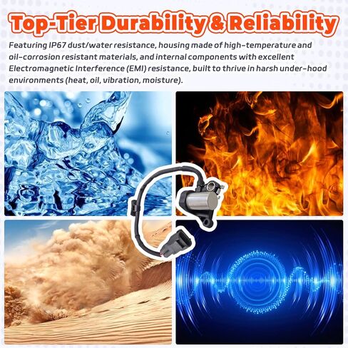 9091905017 Crankshaft Position Sensor Fit for Toyota Camry 1995-2001 Celica 1995-1999 RAV4 1996-2000 Solara 1999-2002,Direct Fit, Waterproof & Durable in Kuwait