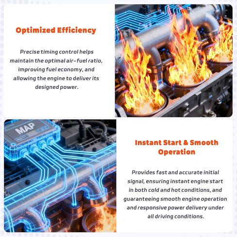 9091905017 Crankshaft Position Sensor Fit for Toyota Camry 1995-2001 Celica 1995-1999 RAV4 1996-2000 Solara 1999-2002,Direct Fit, Waterproof & Durable in Kuwait