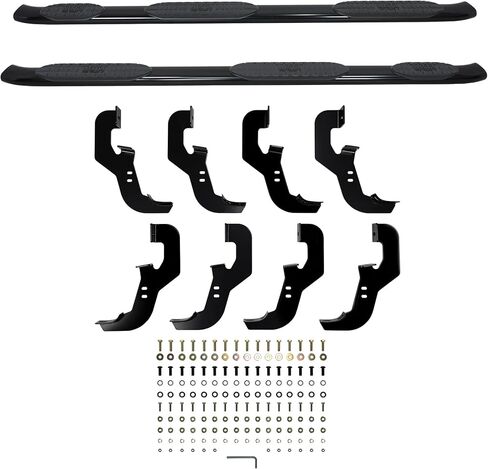 Westin 21-534685 PRO TRAXX 5 Oval Wheel to Wheel Nerf Bars fits 2019-2025 Silverado Sierra 1500 Crew Cab 5'5" Bed (Exc 2019 Silverado LD/Sierra 1500 Limited) Black Pair in Saudi Arabia