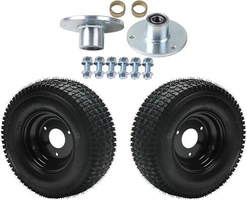 13x5.00-6'' Wheel Tire Rim, 13x5.00x6 Go Kart Tire, 3 Stud 4-Ply Tubeless Tire with Wheel Hub 17mm for Buggy Mini Bike Quad Riding Lawn Mower Four-Wheel Quad (Includes Steering Knuckle) in Saudi Arabia