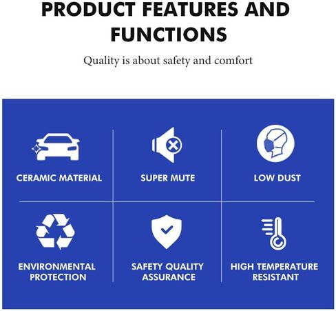 وسادة الفرامل الأمامية D1374 من السيراميك لنيسان روج 2008-2013، روج سيليكت 2014-2015، ماكسيما 2009-2022، سنترا 2007-2012، جوك 2014-2017 | سوزوكي كيزاشي 2010-2013 in Kuwait