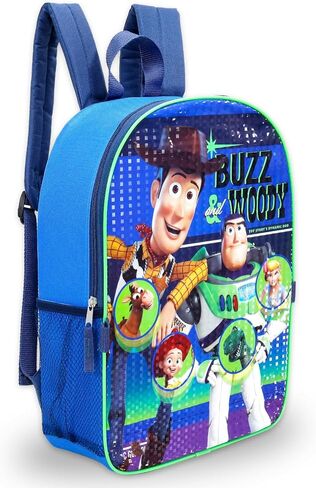 Disney Toy Story Backpack with Lunch Box Set - Bundle with 16" Woody and Buzz Lightyear Backpack, Lunch Bag, Water Bottle, Stickers, More | Toy Story 5 School Bag Set for Kids, Boys, Teens in Saudi Arabia