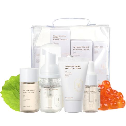 HEVEBLUE Salmon Caring Centella Special Travel Kit Bag in Kuwait