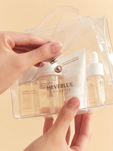 HEVEBLUE Salmon Caring Centella Special Travel Kit Bag in Kuwait