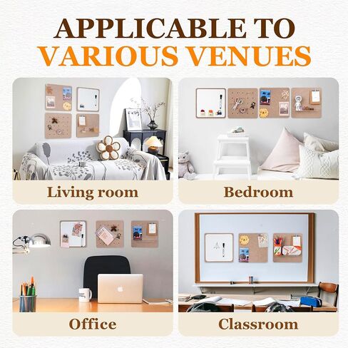 4 Pack Felt Bulletin Board Kit, 24" Self-Adhesive Fabric Wall Panels with Acrylic Shelf, Pegs & Pins - Felt Board Tiles for Memo, Display & Wall Organizer in Kuwait