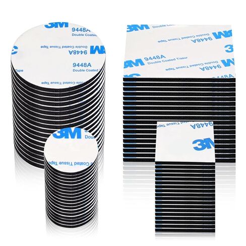Double Sided Tape 80 Pcs Black Waterproof Double Sided Tape Heavy Duty for Home Décor & DIY Art Crafts Supplies Strong Pad Mounting Adhesive (Not for Foam Panels) in Kuwait