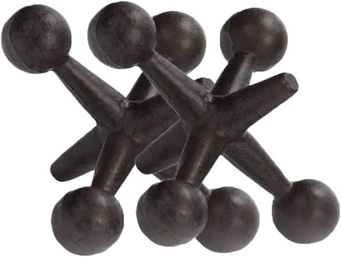 6.75" H Jack Decor Cast Iron Decorative Jacks for Home, Iron Bookends, Door Stop,Paperweight（1 PC） in Kuwait