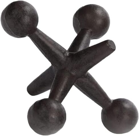 6.75" H Jack Decor Cast Iron Decorative Jacks for Home, Iron Bookends, Door Stop,Paperweight（1 PC） in Saudi Arabia