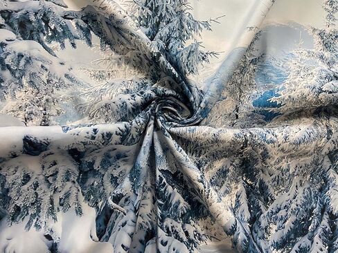 Loccor Winter Tapestry Winter Mountain Tapestry White Pine Trees Scene Wall Hanging Nature Landscape Tapestries New Year Christmas Wall Art Home Decor for Bedroom Living Room Dorm 60x50 Inches in Saudi Arabia