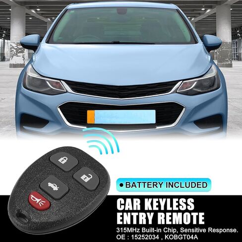 X AUTOHAUX 315MHz KOBGT04A Keyless Entry Remote Car Key Fob for Chevy Malibu HHR for Pontiac G5 G6 Grand Prix Solstice for Saturn Aura Sky for Buick Lacrosse 15252034 4 Buttons in Saudi Arabia