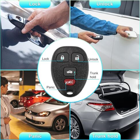 X AUTOHAUX 315MHz KOBGT04A Keyless Entry Remote Car Key Fob for Chevy Malibu HHR for Pontiac G5 G6 Grand Prix Solstice for Saturn Aura Sky for Buick Lacrosse 15252034 4 Buttons in Saudi Arabia