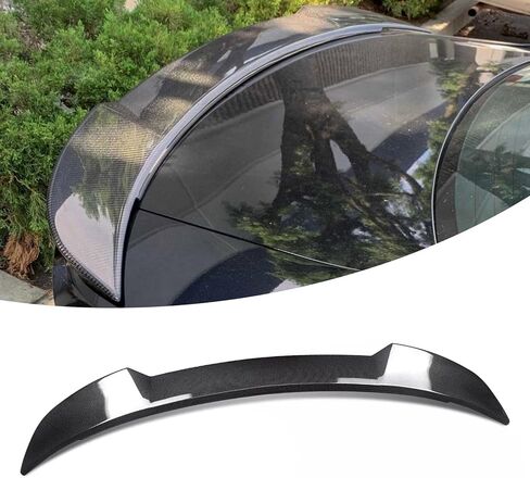 KHK Spoiler Compatible with Dodge Charger RT SXT SRT Hellcat 2011-2022 RT SXT SRT SCAT Pack Pursuit Daytona Enforcer GT Sedan, 4 Door Models Rear Spoiler, Carbon Fiber Pattern ABS Material Rear Wing in Kuwait