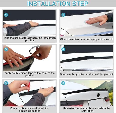 KHK Spoiler Compatible with Dodge Charger RT SXT SRT Hellcat 2011-2022 RT SXT SRT SCAT Pack Pursuit Daytona Enforcer GT Sedan, 4 Door Models Rear Spoiler, Carbon Fiber Pattern ABS Material Rear Wing in Kuwait