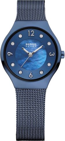 BERING Women's Watch Solar Movement - Solar Collection with Stainless Steel and Sapphire Glass 14427-XXX Wristwatches in Kuwait