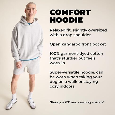 هودي Chubbies Comfort للرجال - سويت شيرت بغطاء للرأس للرجال مع غطاء للرأس من القطن بأكمام طويلة ومريح in Kuwait
