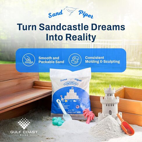 Sandpiper 25 رطلاً من رمل اللعب متعدد الاستخدامات عالي الجودة مع تركيبة خالية من المواد الكيميائية لصناديق الرمل ومناطق الحيوانات الأليفة والأرضيات وأحجار المشي in Saudi Arabia