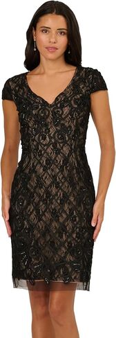Adrianna Papell Women's Soutache Bead Sheath in Saudi Arabia