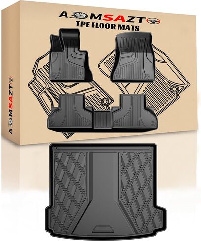 AOMSAZTO Cargo Mat and Backrest Mat Compatible with BMW X5 2019-2026 ONLY 5 Seats (Non 45e & 7-Seats Models): TPE All Weather Protection Car Cargo Liner Trunk Liner for BMW X5 G05 Accessories in Saudi Arabia