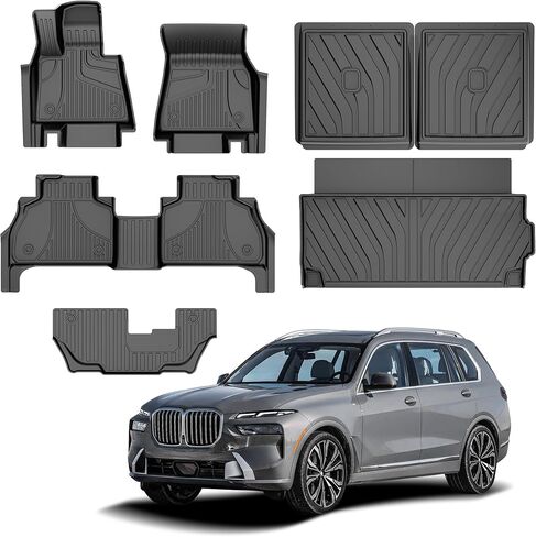 AOMSAZTO Cargo Mat and Backrest Mat Compatible with BMW X5 2019-2026 ONLY 5 Seats (Non 45e & 7-Seats Models): TPE All Weather Protection Car Cargo Liner Trunk Liner for BMW X5 G05 Accessories in Saudi Arabia