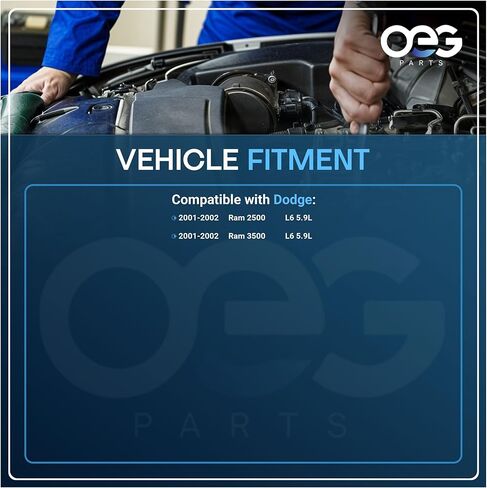 OEG Parts New Alternator Compatible With 2001-2002 Dodge Ram 2500 3500 5.9L Diesel 359cid 01 02 0124525005, 5104772AA, 56027221AD, 56028239AB, 1210004481, AND0272, 40052150 in Kuwait
