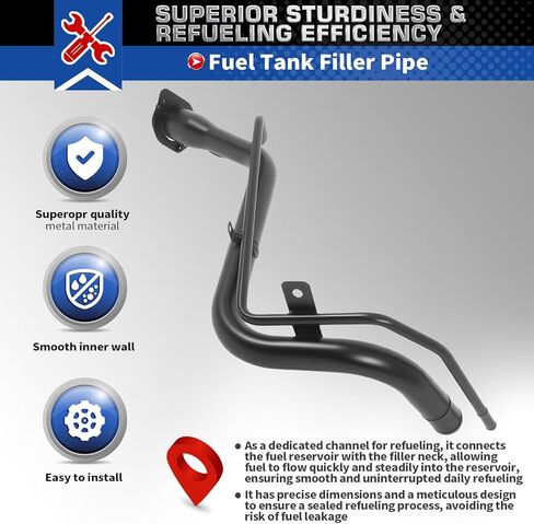 8920179J11 Automotive Fuel Tank Filler Pipe Compatible with SX4 2.0L L4-Gas 2008-2014 Replaced 89201-79J11 89201-80J24 89201-80J30 8920180J30 in Saudi Arabia