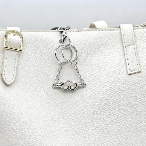2Pcs Hand Heart Gesture Car Key Chain Ring Charm Couple Valentines Matching Keychain Pendant For Boyfriend Girlfriend Wife Husband Best Friend in Saudi Arabia