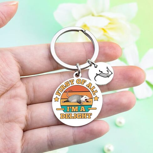 هدايا الأبوسوم للنساء سلسلة مفاتيح الأبوسوم المضحكة أولاً وقبل كل شيء، سلسلة مفاتيح الأبوسوم المبهجة، هدايا الأبوسوم المضحكة للنساء، هدية فريدة من نوعها لها in Kuwait