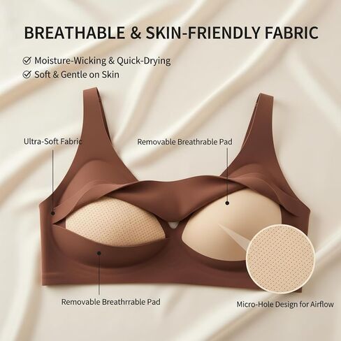2PCS Jelly Seamless Deep V Push-Up Wireless Bra No Underwire Supportive Everyday Bras T Shirt Bralettes Plunge Bras in Saudi Arabia