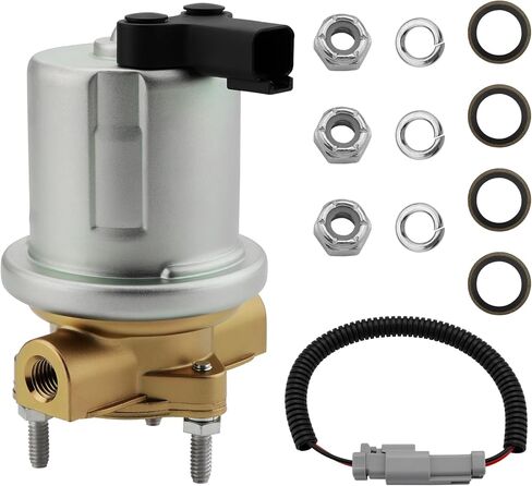 P74213 Electric Fuel Pump, In-Line Rotary Vane Pump Compatible with 97-02 Dodge Ram 2500 3500 L6 5.9L, Automotive Replacement 12V 10PSI 50-71GPH M12 X 1.5 NPSF Inlet & Outlet in Saudi Arabia