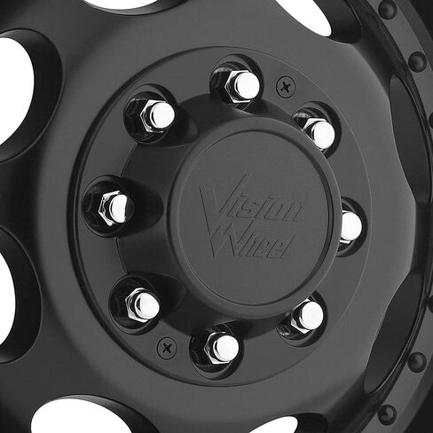 Vision 181 Hauler Dually Front 17x6.5 8x210 Matte Black Wheel Rim 17" Inch in Saudi Arabia